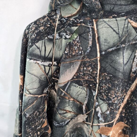 WFS Element Gear Hoodie Mens XL Camo Burly Gang Woodland Pullover Sweatshirt - Picture 12 of 14
